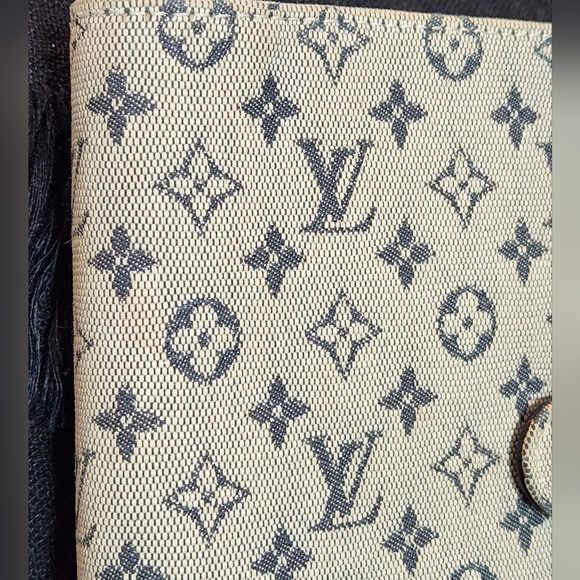 Louis Vuitton Monogram Idylle Canvas Navy Small 6 ring Agenda PM Planner Wallet - Picture 4 of 12